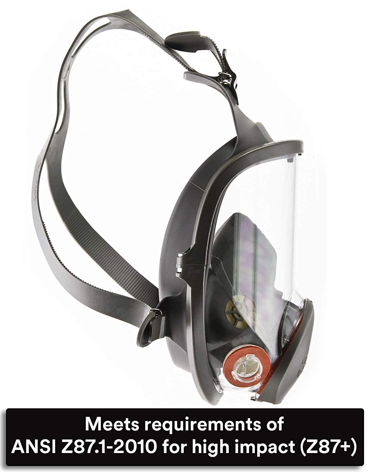 Reusable Full Face Mask Respirator, Grey, Medium L611979