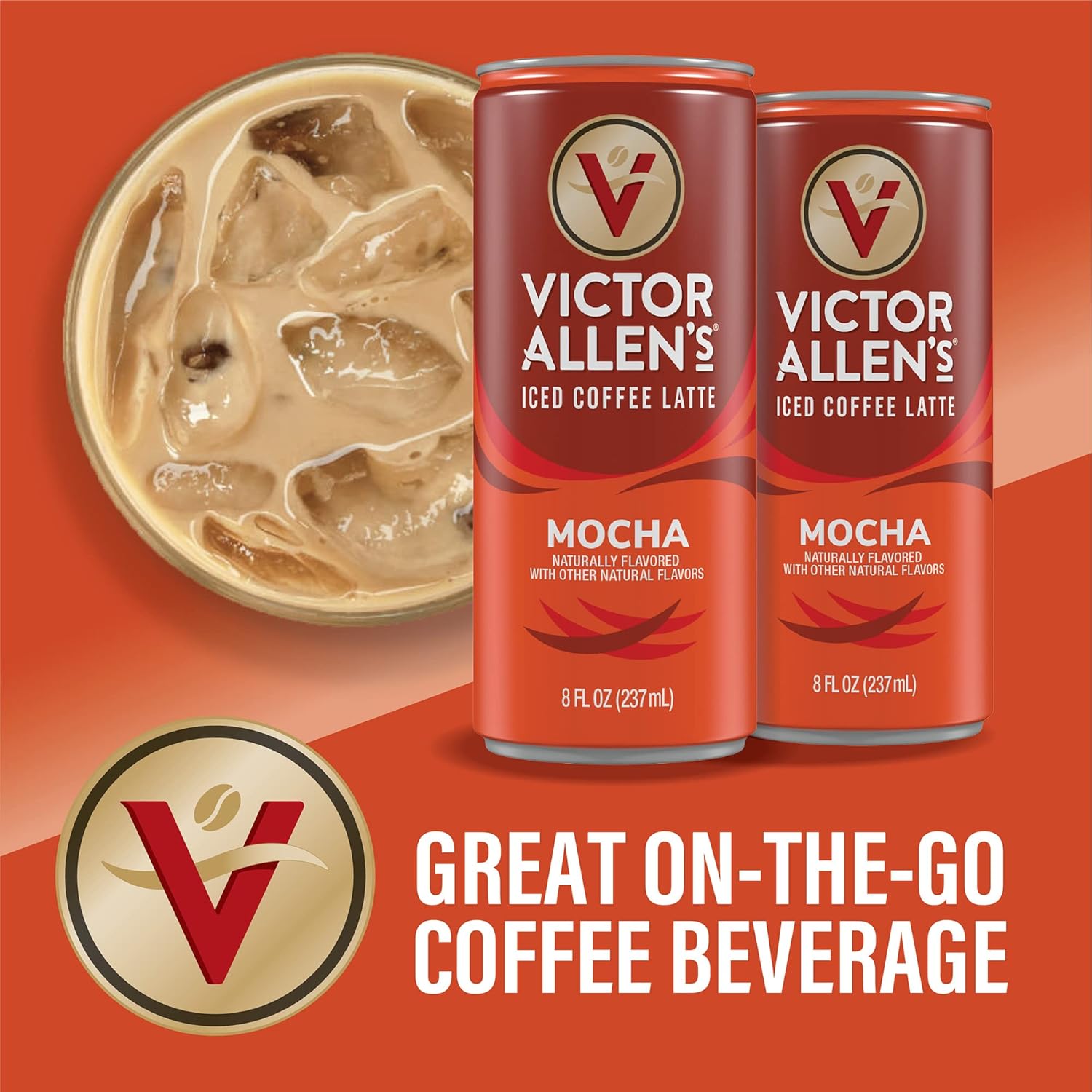 Iced Mocha Latte Canned Coffee, 8oz (12 Pack) S277410
