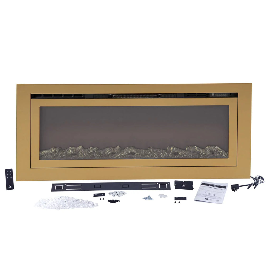 Recessed Smart Electric Fireplace 50" Z1900