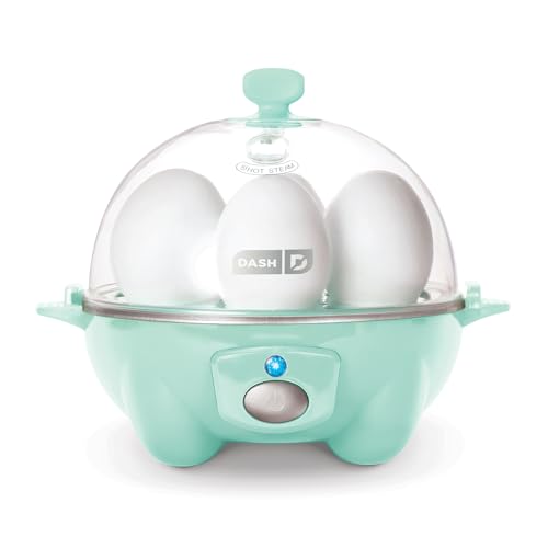 DASH Rapid Egg Cooker: 6 Egg Capacity Electric Egg Cooker for Hard Boiled Eggs, Poached Eggs, Scrambled Eggs, or Omelets with Auto Shut Off Feature - Black