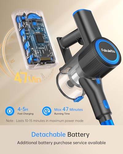 Cordless Vacuum Cleaner for Home, Lightweight Stick Vacuum with Detachable Battery F98570