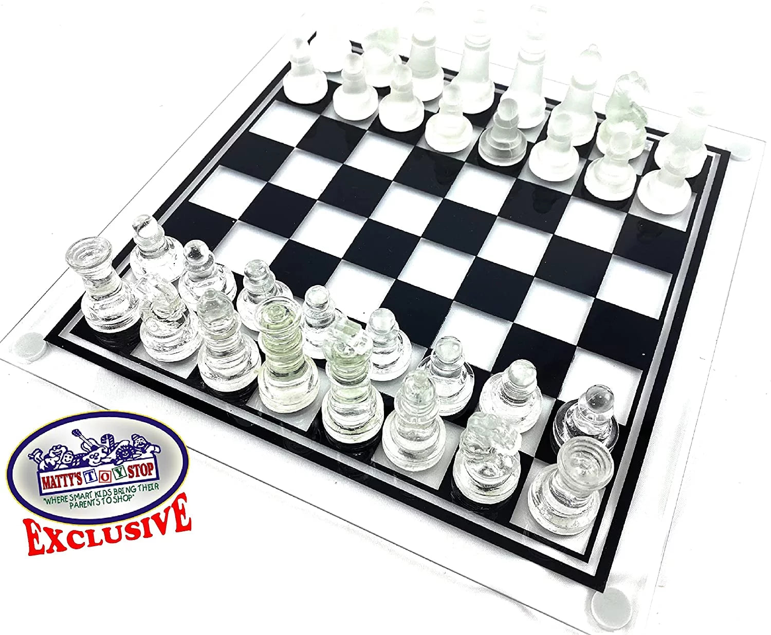 Glass Chess Set Small W817