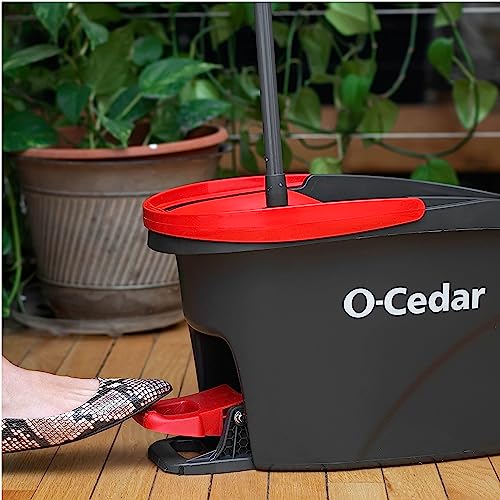 Microfiber Spin Mop and Bucket Cleaning System U86143