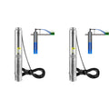 VEVOR Deep Well Submersible Pumps, 1HP 37gpm 207ft and 0.5HP 28gpm 167ft Head, 4" Stainless Steel Water Pumps