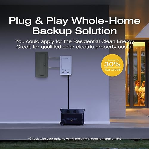 120V Home Backup Kit: 3600Wh Power Station with Transfer Switch, 3600W AC Output, Solar Generator for Home Use Z34819